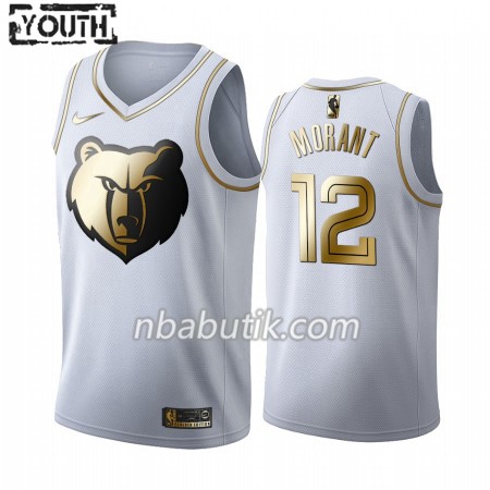 NBA Børn Trøje Memphis Grizzlies Ja Morant 12 Nike 2019-20 Hvid Golden Edition Swingman NBA Børn Trøje Memphis Grizzlies Ja Morant 12 Nike 2019-20 Hvid Golden Edition Swingman